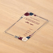 Invitation de mariage arabe (Poser)