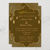 Invitation de mariage arabe (Devant / Derrière)