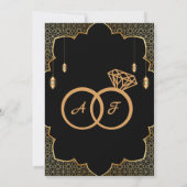 Invitation de mariage arabe (Dos)
