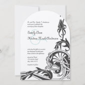 Invitation de mariage Art Déco (Devant)
