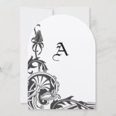 Invitation de mariage Art Déco (Dos)