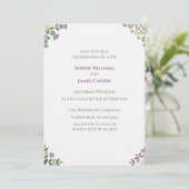 Invitation de mariage Art Déco argentée (Debout devant)