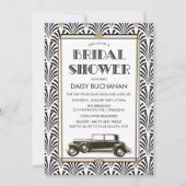 Invitation de mariage Art Déco Gatsby (Devant)