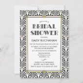 Invitation de mariage Art Déco Gatsby (Devant)
