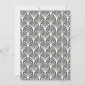 Invitation de mariage Art Déco Gatsby (Dos)