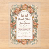 Invitation de mariage Art Nouveau (Recto)