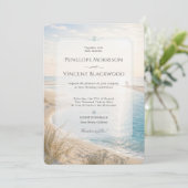 Invitation de mariage au bord de la mer (Debout devant)