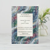 Invitation de mariage au chardon celtique de minui (Debout devant)