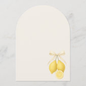 Invitation de Mariage au Citron Main Squeeze (Dos)