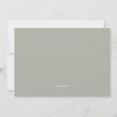 Invitation de mariage au Cornouiller rose (Dos)