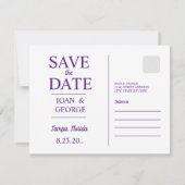 Invitation de mariage au coucher du soleil sur le (Dos)