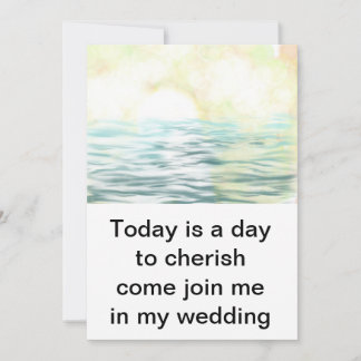 Invitation de mariage au design de lac