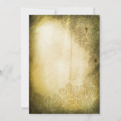 invitation de mariage au design vintage usé (Dos)