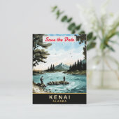 Invitation de mariage au lac de montagne Kenai Ala (Debout devant)