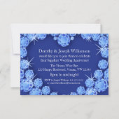 Invitation de mariage au saphir pour ajouter votre (Dos)