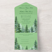 Invitation de mariage au sapin (À l'intérieur)