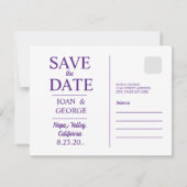 Invitation de mariage au vignoble de la vallée de (Dos)