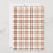 Invitation de mariage automnal éditable avec motif (Dos)