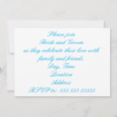 Invitation de mariage aux canards sur la plage - M (Dos)