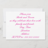 Invitation de mariage aux canards sur la plage - M (Dos)