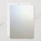 Invitation de mariage aux fleurs blanches modernes (Dos)
