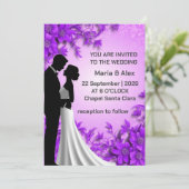 ✨ Invitation de mariage aux fleurs pour la configu (Debout devant)
