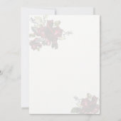 Invitation de mariage aux florales luxueuses (Dos)