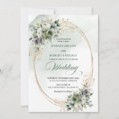 Invitation de mariage aux roses blanches bohème ch (Devant)