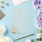 Invitation de mariage avec bouquet et bague (Insitu (Mariage))