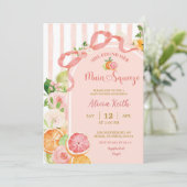 Invitation de mariage avec des fruits d'été et des (Debout devant)