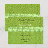 Invitation de mariage avec impression d'animal sau (Devant / Derrière)