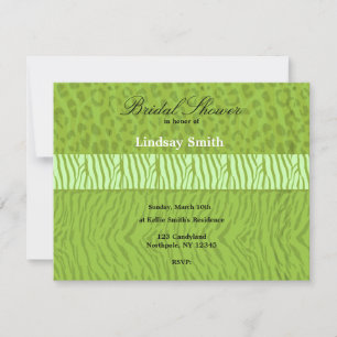 Invitation de mariage avec impression d'animal sau
