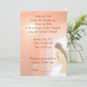 Invitation de mariage avec l'art de la mariée  (Debout devant)