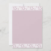 Invitation de mariage avec lys stargazer délicat (Dos)