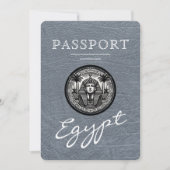 Invitation de mariage avec passeport égyptien arge (Devant)