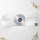 Invitation de mariage avec pochette de CD (Intérieur)