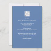 Invitation de mariage avec QR Code RSVP Ampersand  (Dos)