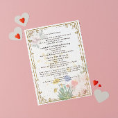 Invitation de mariage avec Rsvp sur le dos