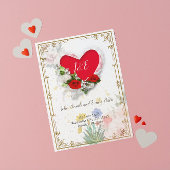 Invitation de mariage avec Rsvp sur le dos