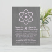 Invitation de mariage avec tableau de bord atomiqu (Debout devant)