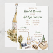 Invitation de mariage avec thème de vignoble (Devant / Derrière)