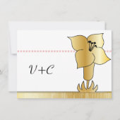 Invitation de mariage avec typographie moderne Art (Dos)