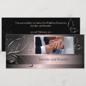 Invitation de mariage Azure (Devant / Derrière)