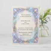 Invitation de mariage baroque céleste (Debout devant)