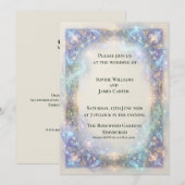 Invitation de mariage baroque céleste (Devant / Derrière)