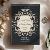Invitation de mariage baroque de luxe