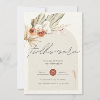 Invitation de mariage belle et élégante