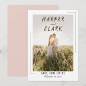 Invitation de mariage belle et glossy personnalisa (Devant / Derrière)