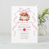Invitation de mariage Berry in Love (Debout devant)