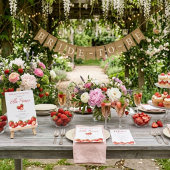 Invitation de mariage Berry Sweet Strawberry